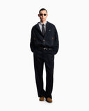 Nylon bomber jacket with passementerie tape