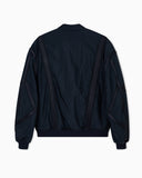 Nylon bomber jacket with passementerie tape