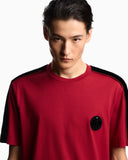 Lunar New Year Lyocell blend jersey T-shirt with patch and tape