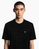Lunar New Year Lyocell-blend jersey T-shirt with flocked eagles