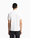 Piqué polo shirt with embroidered eagle