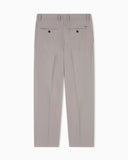 Trousers in micro-textured herringbone light wool