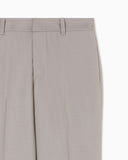 Trousers in micro-textured herringbone light wool