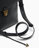 ASV Icon pebbled leather flat shoulder bag