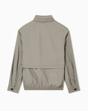 Multi-pocket blouson in silk-blend nylon