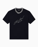 Slim-fit heavy jersey T-shirt with signature logo embroidery