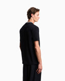 Slim-fit heavy jersey T-shirt with signature logo embroidery