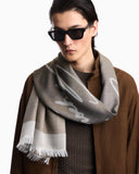 Stole with jacquard logo lettering