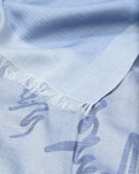 Stole with jacquard logo lettering