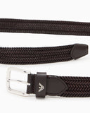 Woven-leather belt