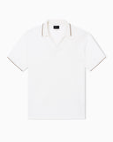 V-neck polo shirt in piqué