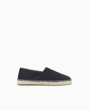 Jacquard espadrilles with all-over logo lettering