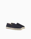 Jacquard espadrilles with all-over logo lettering