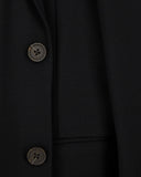 Single-breasted jacket in waffle-effect armure fabric