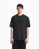 Piqué jersey T-shirt with embroidered raised logo