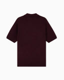 Virgin wool and silk polo neck sweater