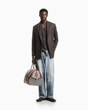 5-pocket pants denim with a distressed stone washed effect