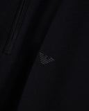Polo shirt in piqué with partial zip