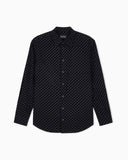 Shirt in cotton with flocking