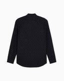 Shirt in cotton with flocking