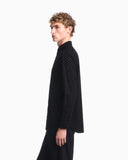 Shirt in cotton with flocking