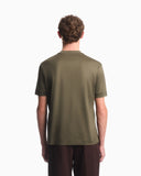 T-shirt in mixed lyocell jersey with maxi flock logo