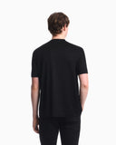 T-shirt in mixed lyocell jersey with maxi flock logo