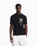 Heavy jersey T-shirt with embroidered logo