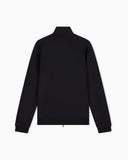 Full-zip sweatshirt in modal jersey with logo plaque