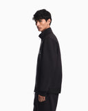 Full-zip sweatshirt in modal jersey with logo plaque