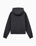 French terry jersey hoodie with soft touch logo embroidery