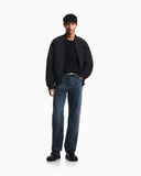 Double jersey sweatshirt with all-over logo print