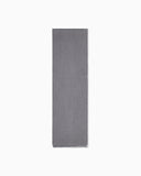 Virgin wool scarf with a woven logo and fringed edges