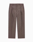 Tailored houndstooth tweed trousers in a wool blend