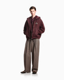 Tailored houndstooth tweed trousers in a wool blend