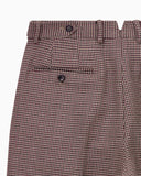 Tailored houndstooth tweed trousers in a wool blend