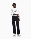Double jersey sweatshirt with logo