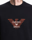Double jersey sweatshirt with logo