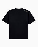 Heavy jersey T-shirt with embroidered logo patch