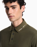 Piqué polo with embroidered logo