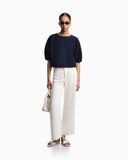 J33 regular-fit garment-dyed trousers in linen and Lyocell