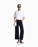 J33 regular-fit garment-dyed trousers in linen and Lyocell