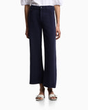 J33 regular-fit garment-dyed trousers in linen and Lyocell