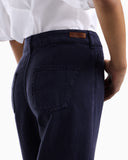 J33 regular-fit garment-dyed trousers in linen and Lyocell