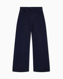 J33 Mid-rise, cropped wide-leg jeans in garment-dyed stretch drill