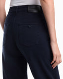 J33 Mid-rise, cropped wide-leg jeans in garment-dyed stretch drill
