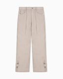 J4E relaxed-fit linen trousers
