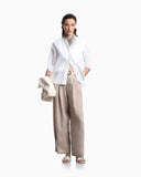 J4E relaxed-fit linen trousers