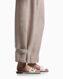 J4E relaxed-fit linen trousers