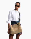 MyEA Bag woven straw medium shopper bag